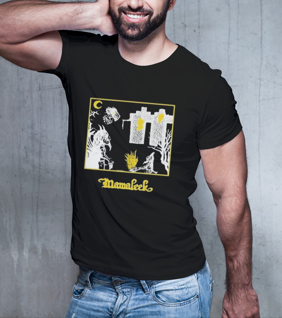 Mamaleek Netherworld Moonlit Cityscape And Surreal Figures T-Shirt