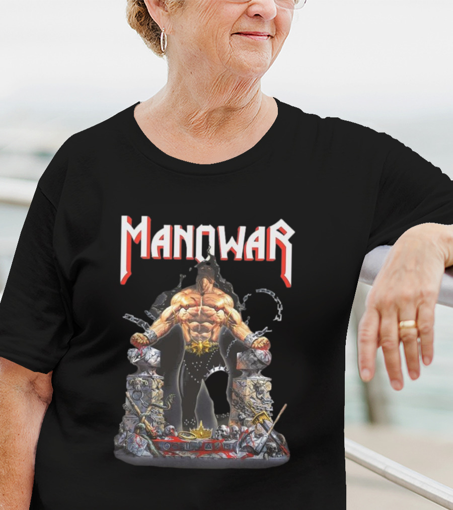 Manowar Louder Than Hell Warrior Chains 2025 T-Shirt