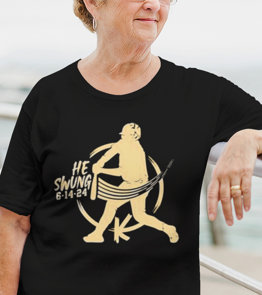 Madison Social He Swung Baseball 6 14 24 T-Shirt