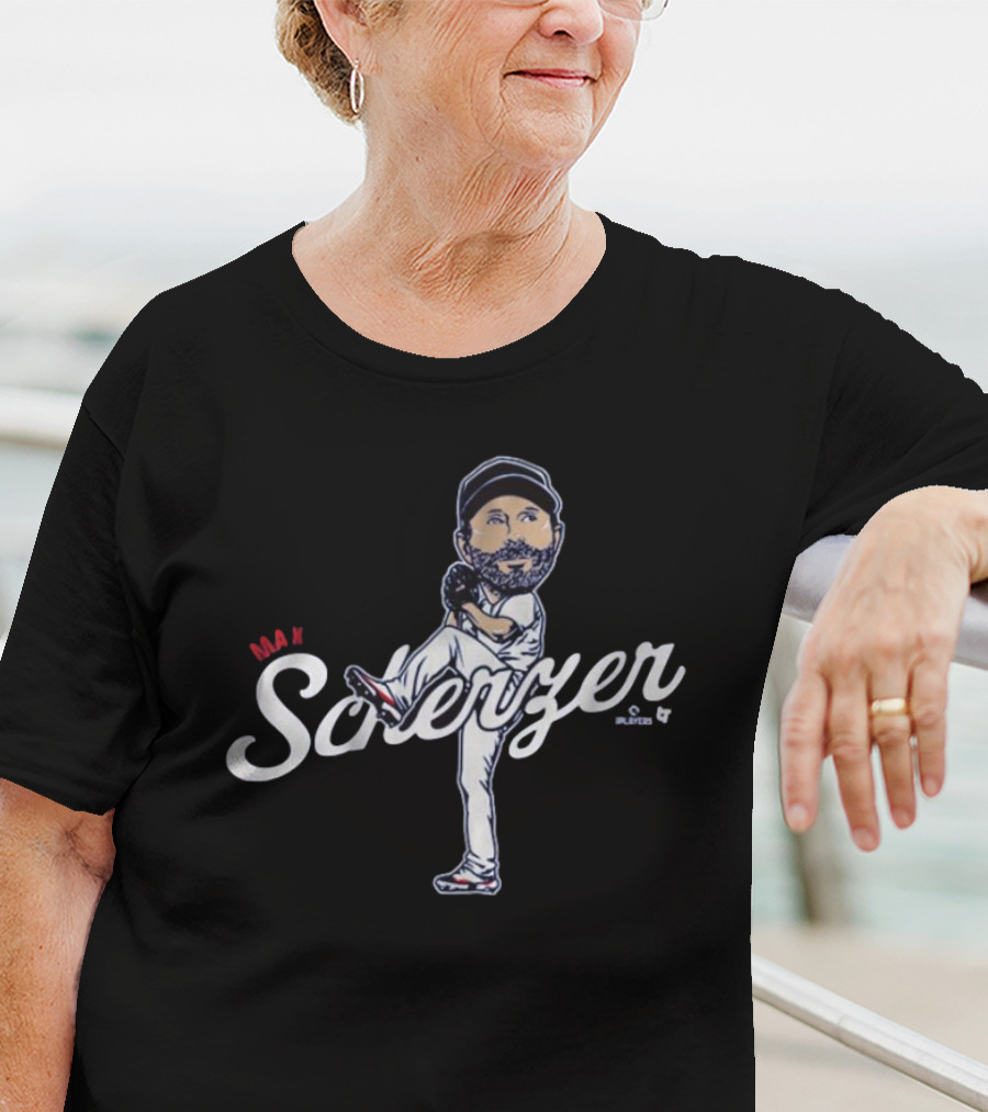 Max Scherzer Caricature Toronto Blue Jays MLB Pitcher Baseball T-Shirt