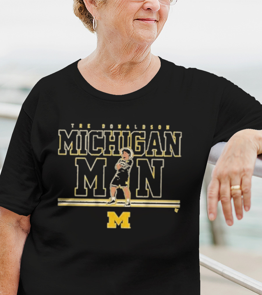 THE DONALDSON MICHIGAN MAN MICHIGAN BASKETBALL T-Shirt