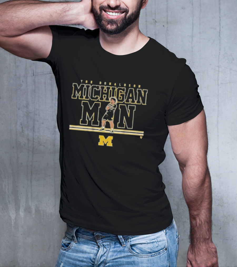 THE DONALDSON MICHIGAN MAN MICHIGAN BASKETBALL T-Shirt