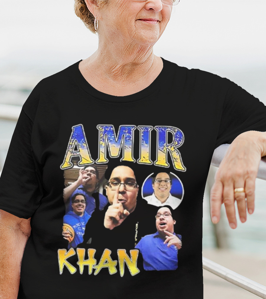 Amir Khan McNeese State University Blue And Gold Style T-Shirt