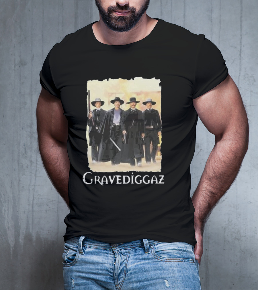 Methsyndicate Gravediggaz Tombstone Western Gunslingers T-Shirt