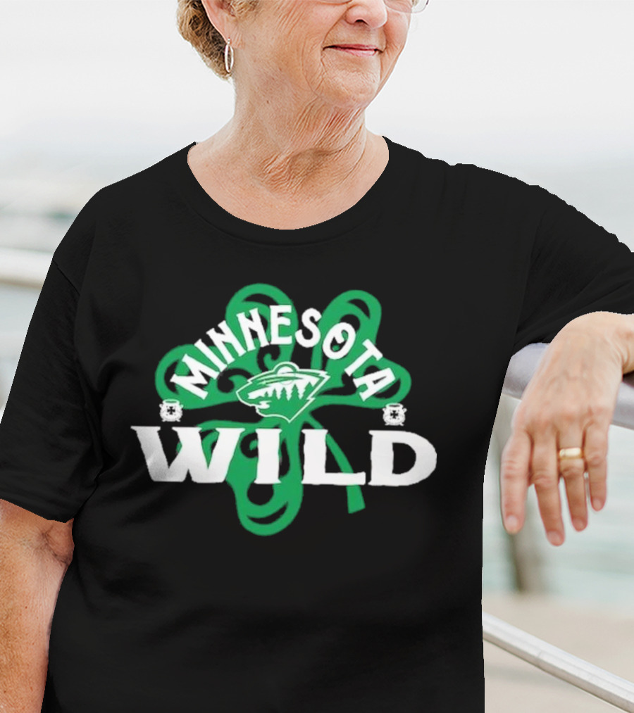 Minnesota Wild St. Patrick’s Day Shamrock 2025 T-Shirt
