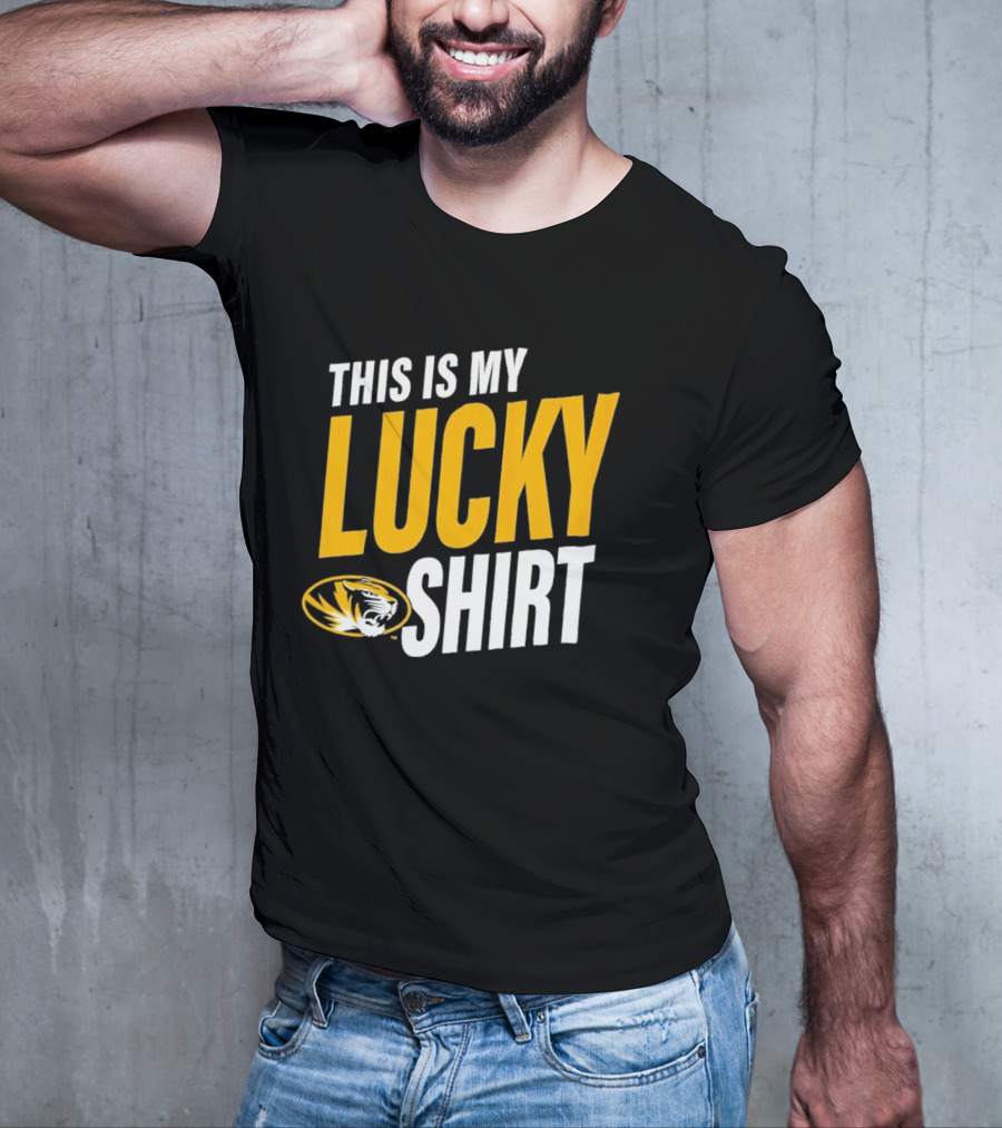 Missouri Tigers This Is My Lucky Mizzou Football T-Shirt