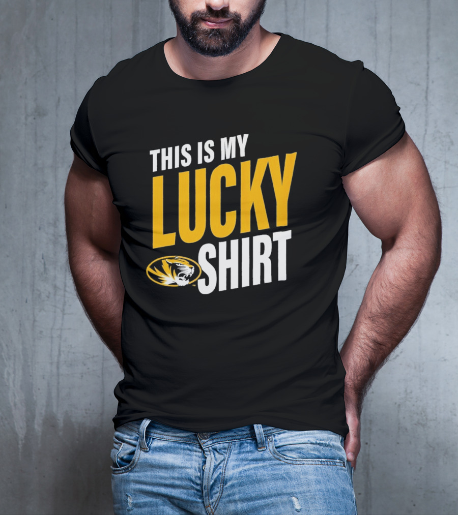 Missouri Tigers This Is My Lucky Mizzou Football T-Shirt