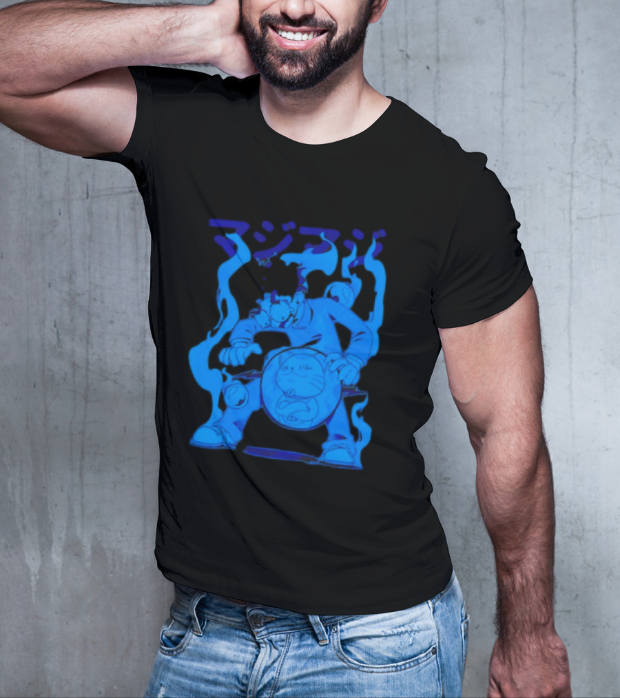 Dandadan My Balls Manga Character With Blue Aura T-Shirt