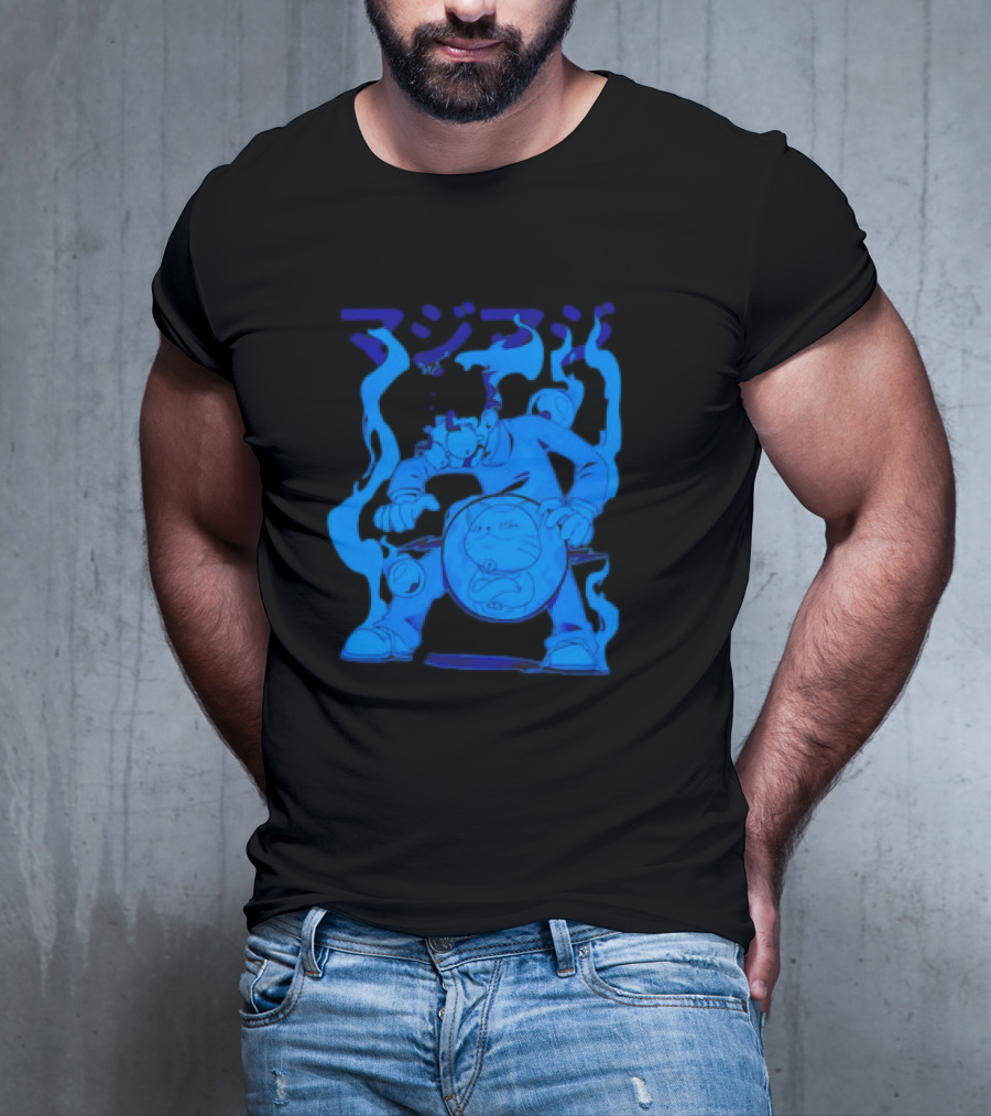 Dandadan My Balls Manga Character With Blue Aura T-Shirt