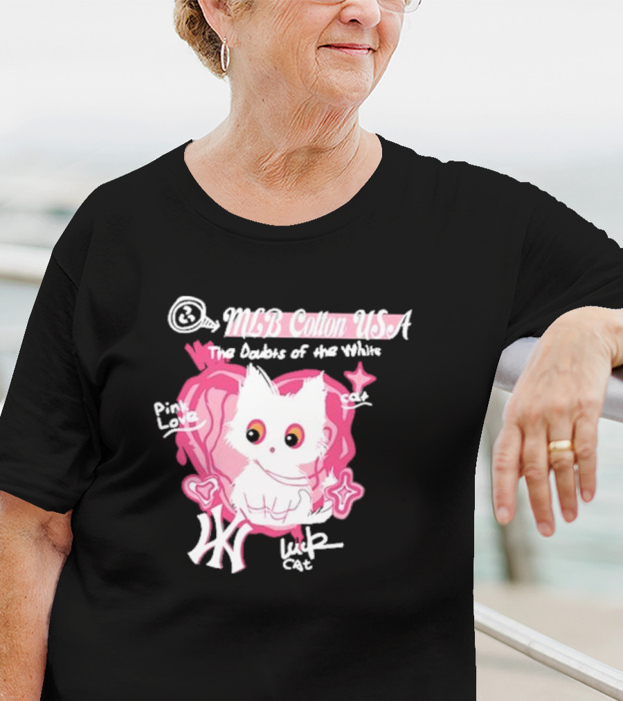 MLB Cotton USA The Doubts Of Our Values Lucky Cat T-Shirt