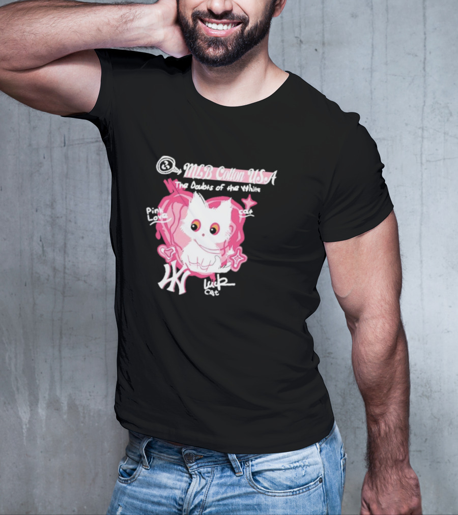 MLB Cotton USA The Doubts Of Our Values Lucky Cat T-Shirt
