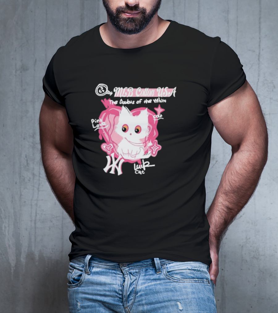 MLB Cotton USA The Doubts Of Our Values Lucky Cat T-Shirt