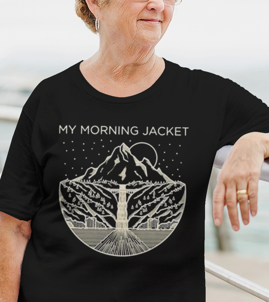 My Morning Jacket Gorge Mountain Starry Night T-Shirt