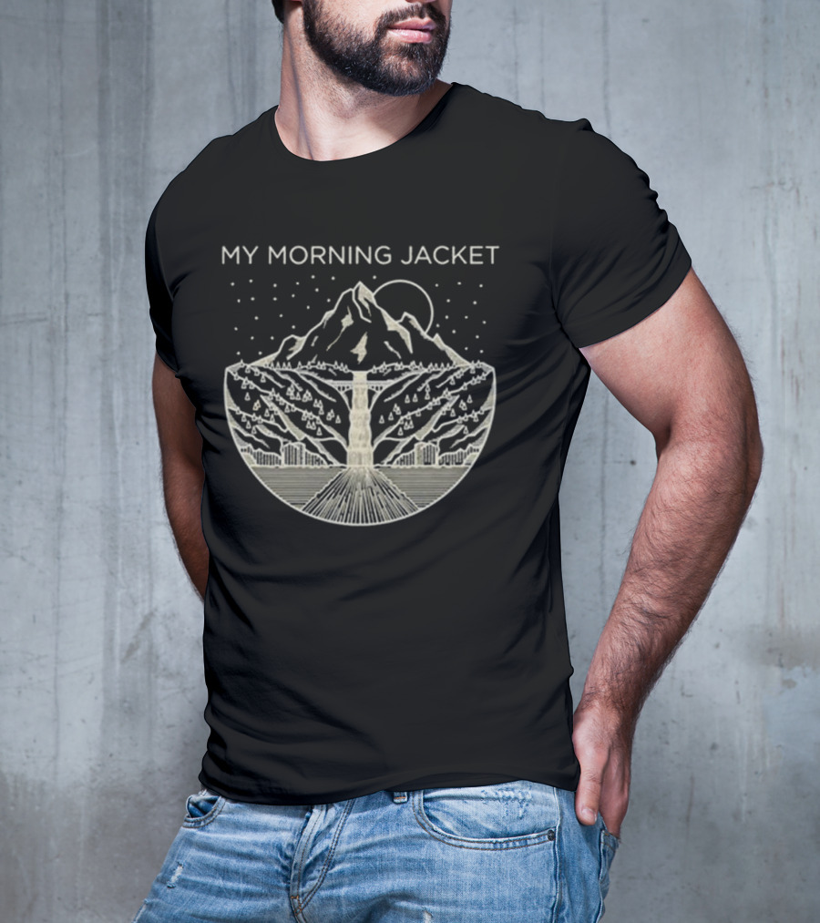 My Morning Jacket Gorge Mountain Starry Night T-Shirt