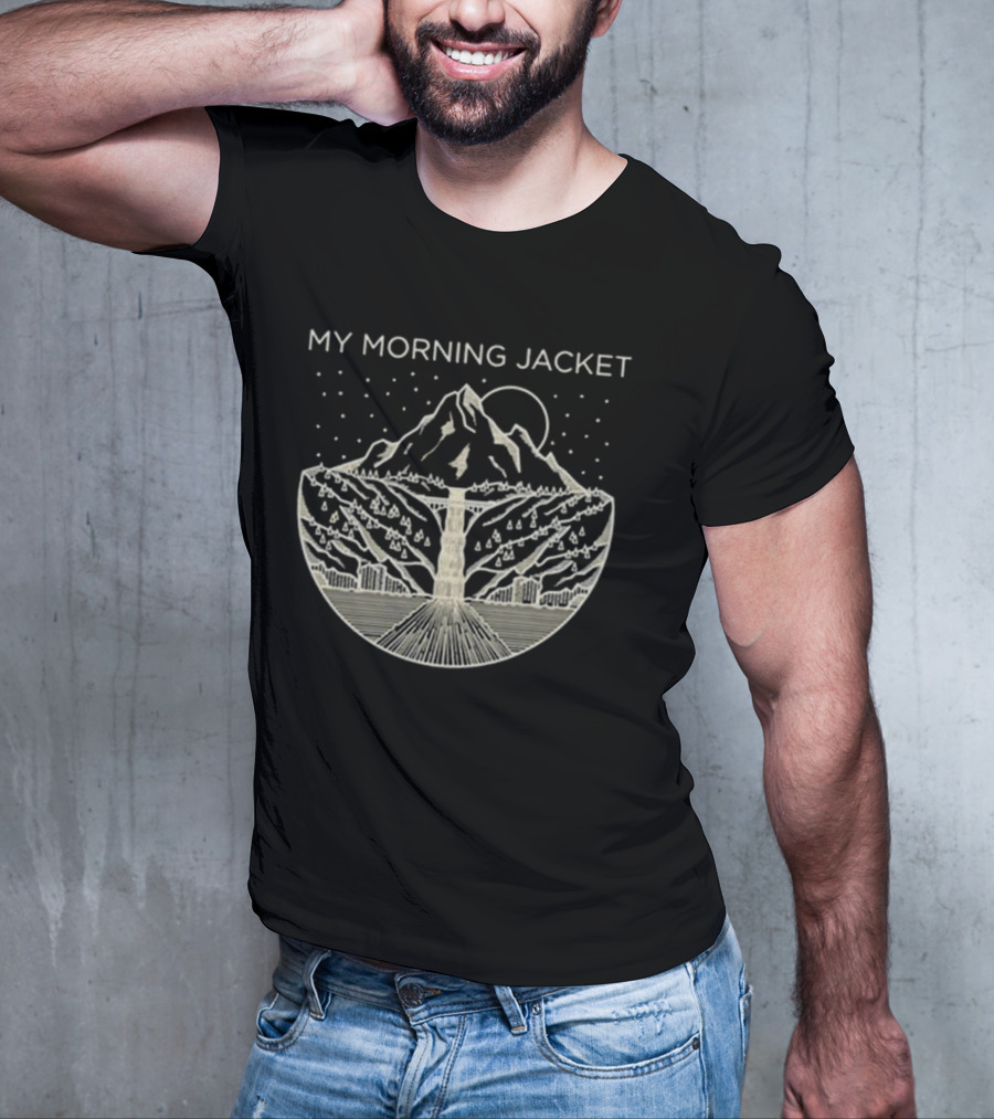 My Morning Jacket Gorge Mountain Starry Night T-Shirt
