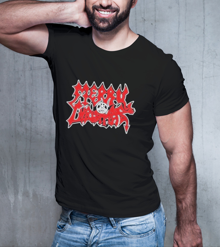 Merry Christmas Devil Pentagram Morbid Xmas T-Shirt