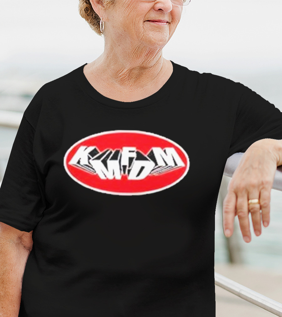 Natalie Samantha Rupnow Wear KMFDM Oval Red Logo T-Shirt