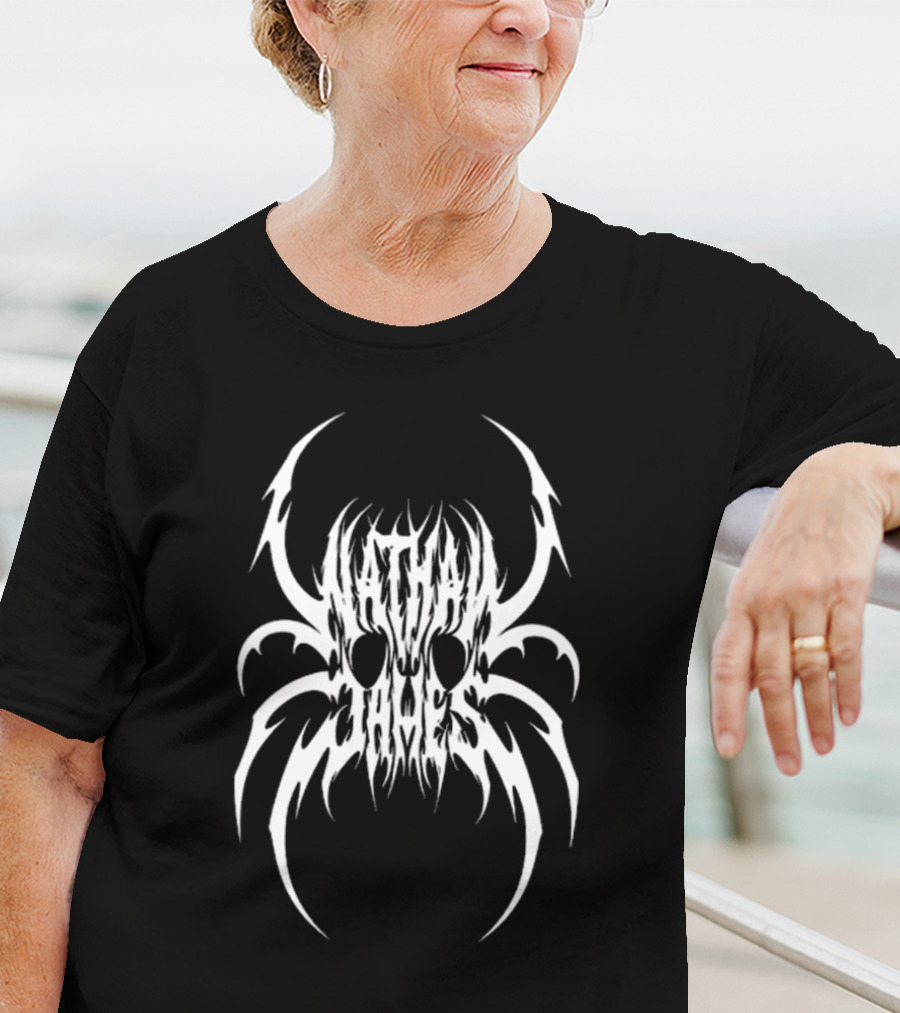 Nathan James White Spider Skull T-Shirt