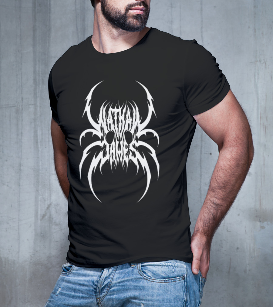 Nathan James White Spider Skull T-Shirt