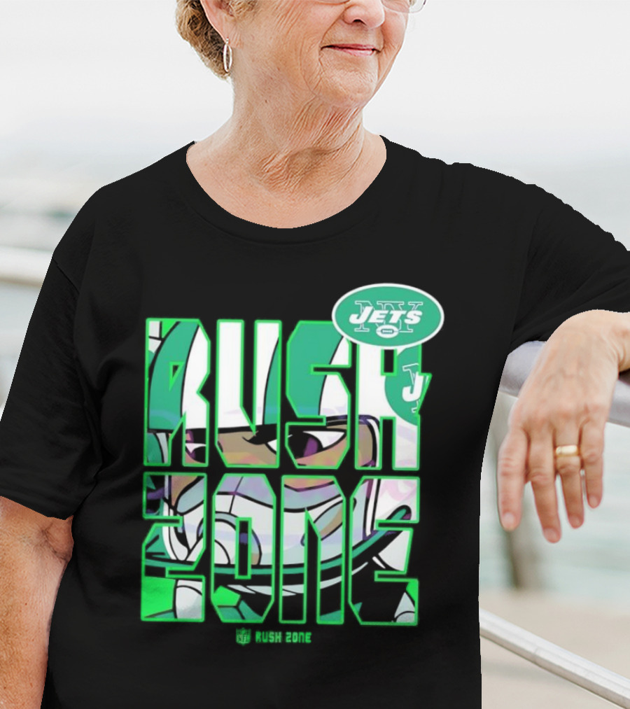 New York Jets NFL Rush Zone Cartoon Football Jets T-Shirt