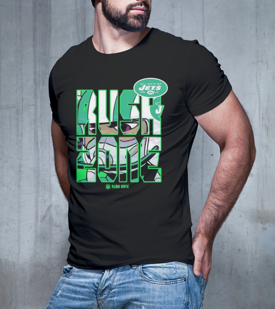 New York Jets NFL Rush Zone Cartoon Football Jets T-Shirt