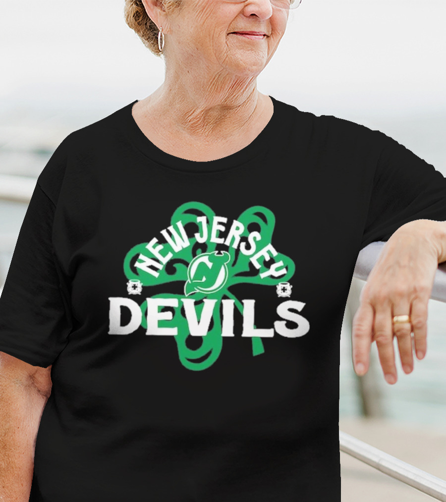 New Jersey Devils Shamrock St. Patrick's Day T-Shirt