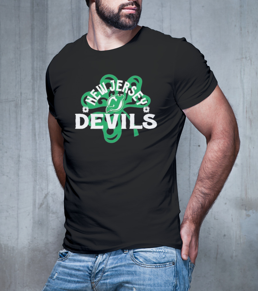 New Jersey Devils Shamrock St. Patrick's Day T-Shirt