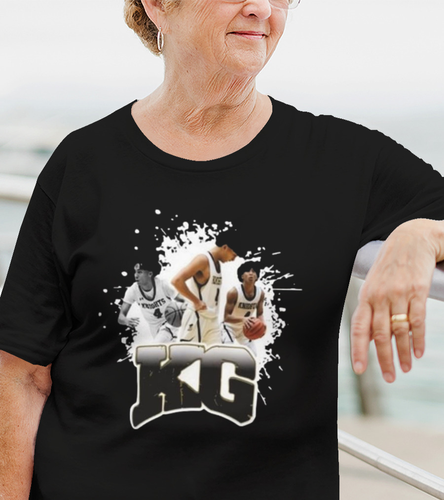 KG Knights Basketball Players Action Collage T-Shirt
