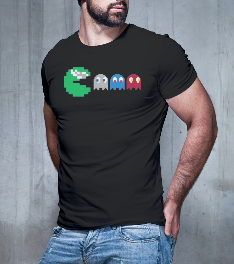 NFC East Rivalry Pac-Man Ghosts Football Theme T-Shirt