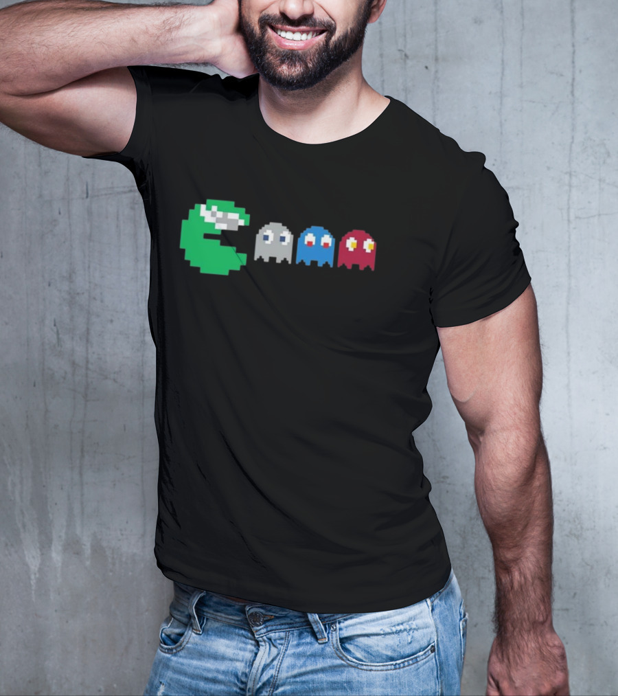 NFC East Rivalry Pac-Man Ghosts Football Theme T-Shirt