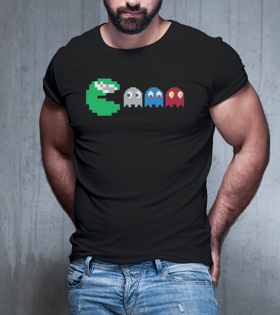 NFC East Rivalry Pac-Man Ghosts Football Theme T-Shirt