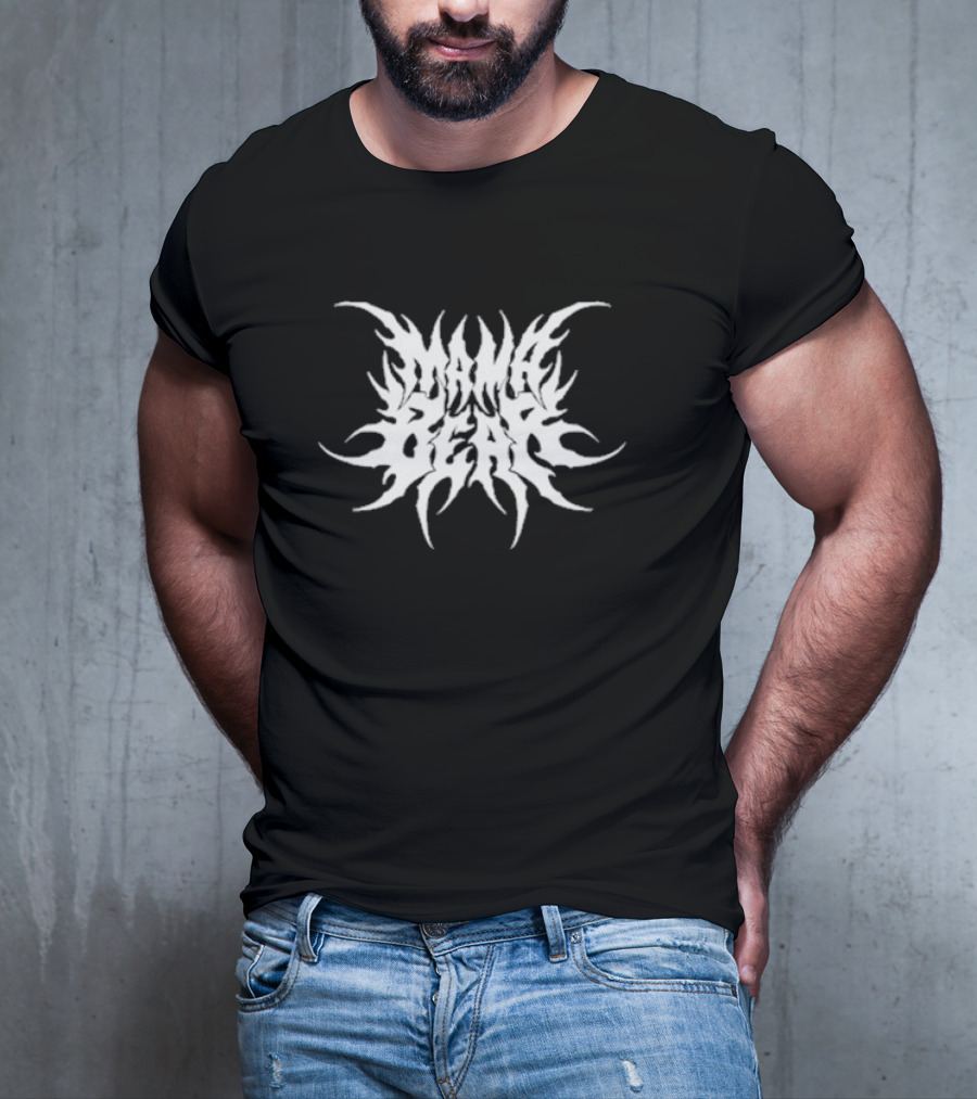 Mama Bear Metal Tribal Flame Style T-Shirt