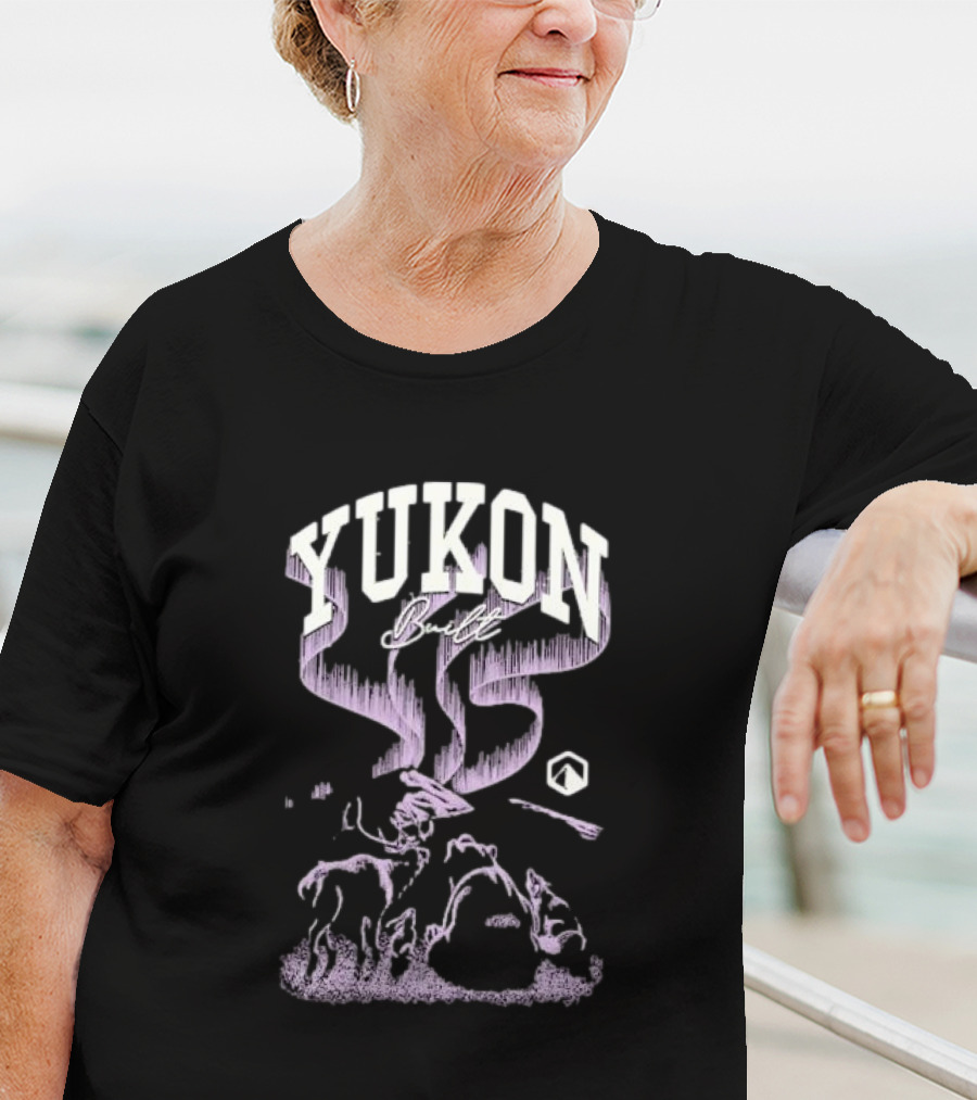 Yukon Built Northern Lights Social Club Scenery T-Shirt