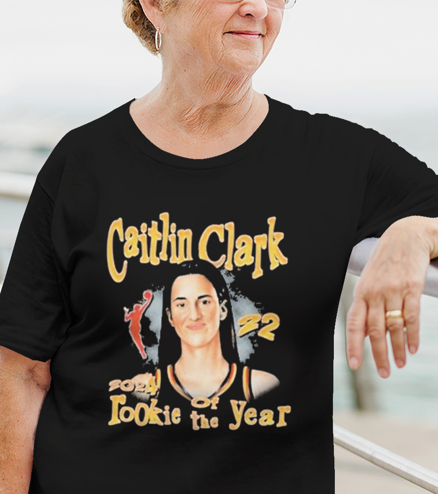 Caitlin Clark Rookie Of The Year Basketball Number 22 Player Tribute T-Shirt