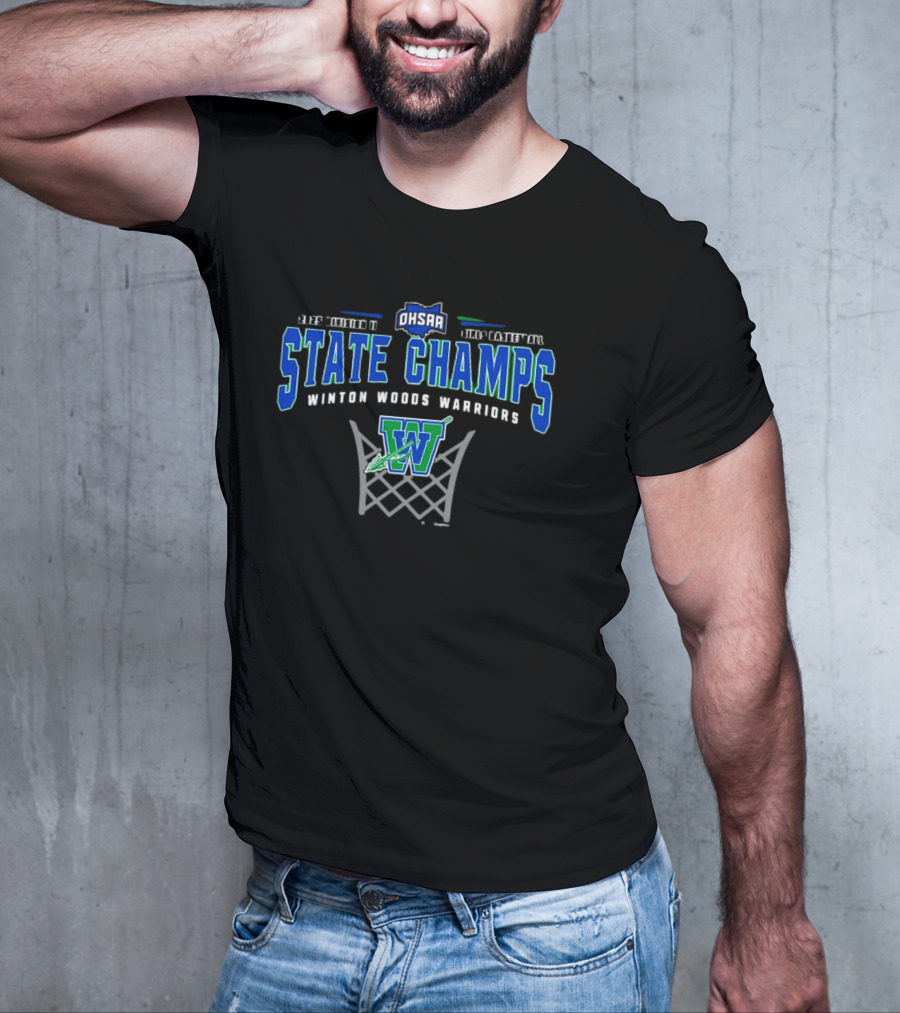 OHSAA 2025 Division II State Champs Winton Woods Warriors Basketball T-Shirt