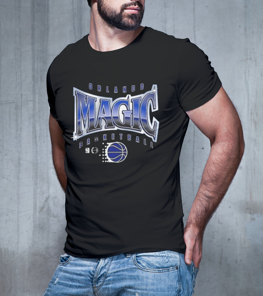 Orlando Magic Basketball Worldwide Glow Up Retro NBA Sports Fan Apparel T-Shirt