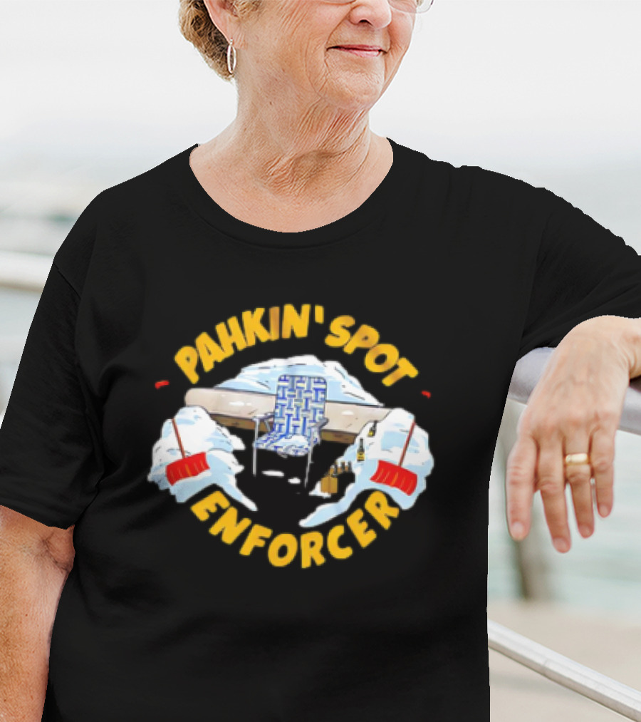 Pahkin’ Spot Enforcer Hockey Ice Rink Shovels T-Shirt