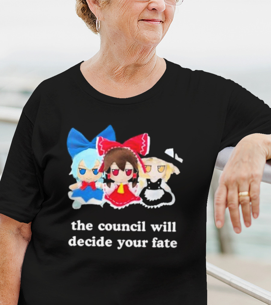 Panzer Chan Cirno Marisa Reimu The Council Will Decide Your Fate T-Shirt