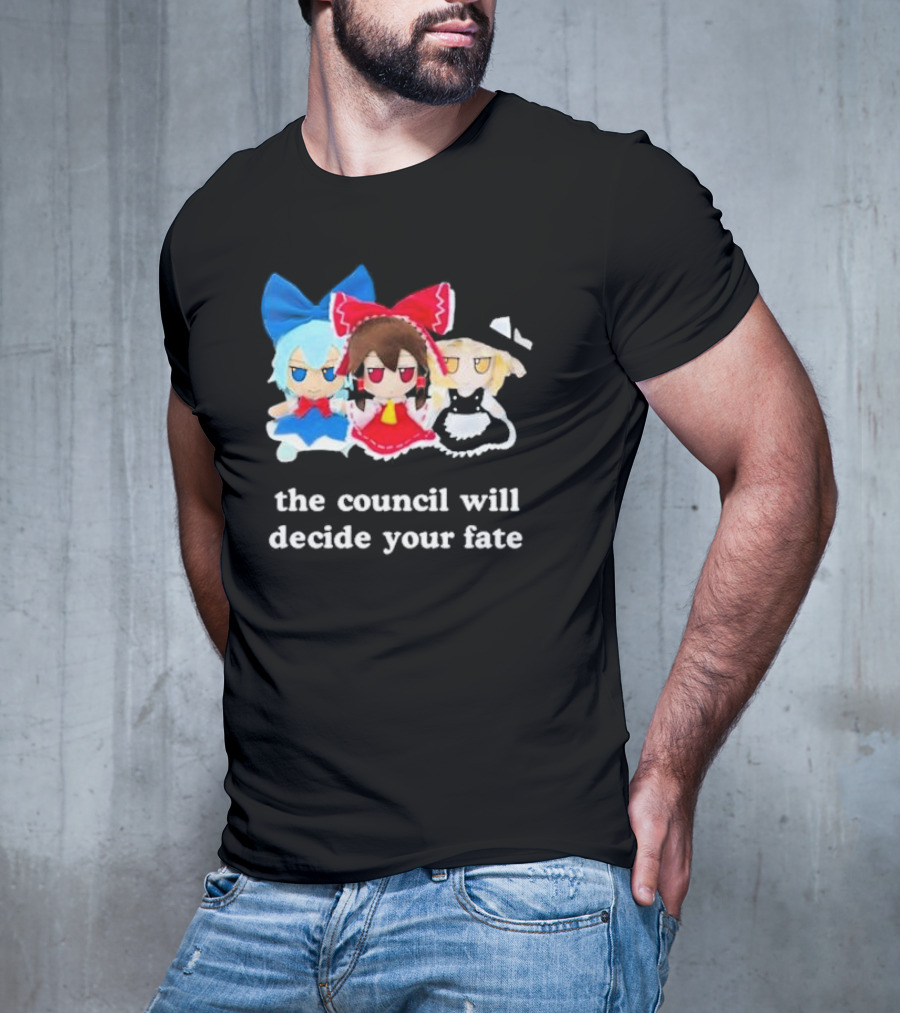 Panzer Chan Cirno Marisa Reimu The Council Will Decide Your Fate T-Shirt