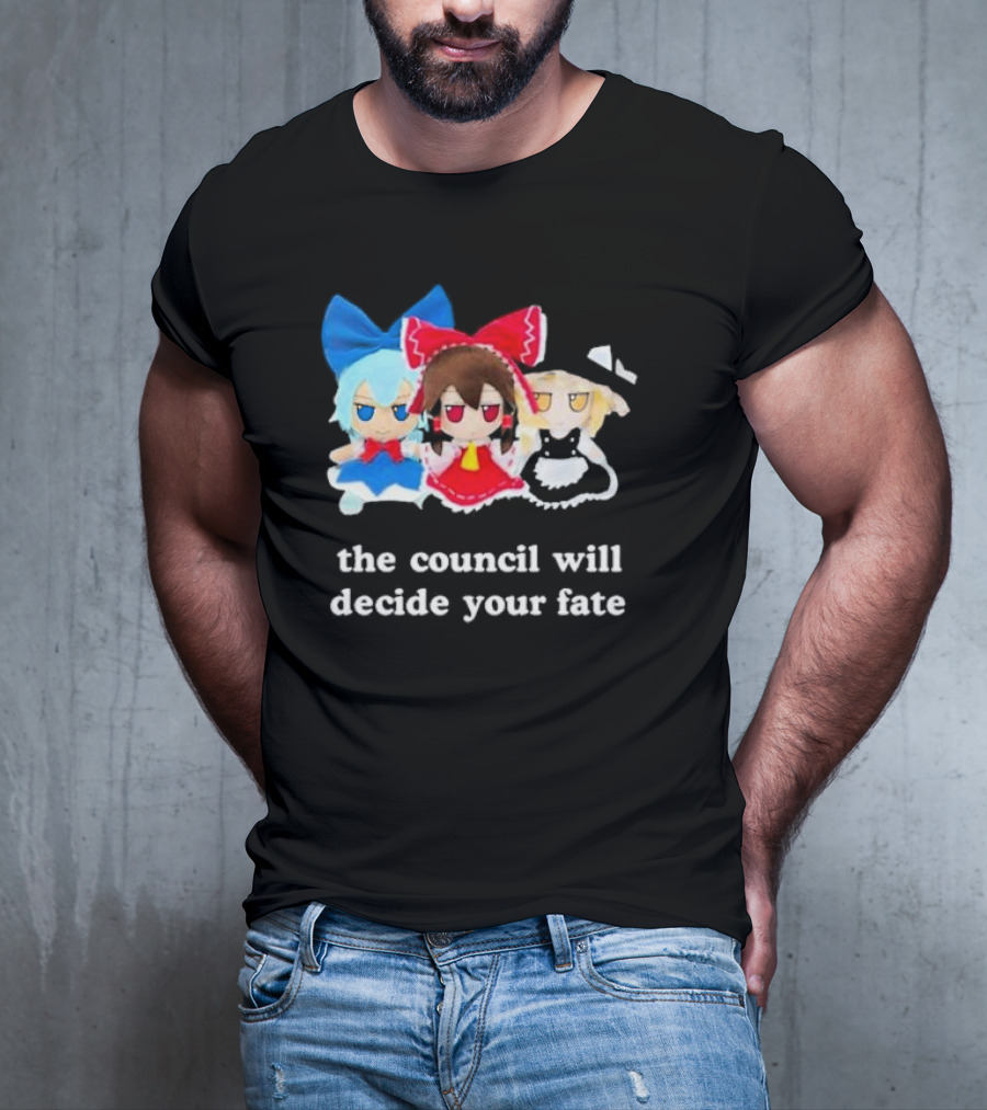 Panzer Chan Cirno Marisa Reimu The Council Will Decide Your Fate T-Shirt