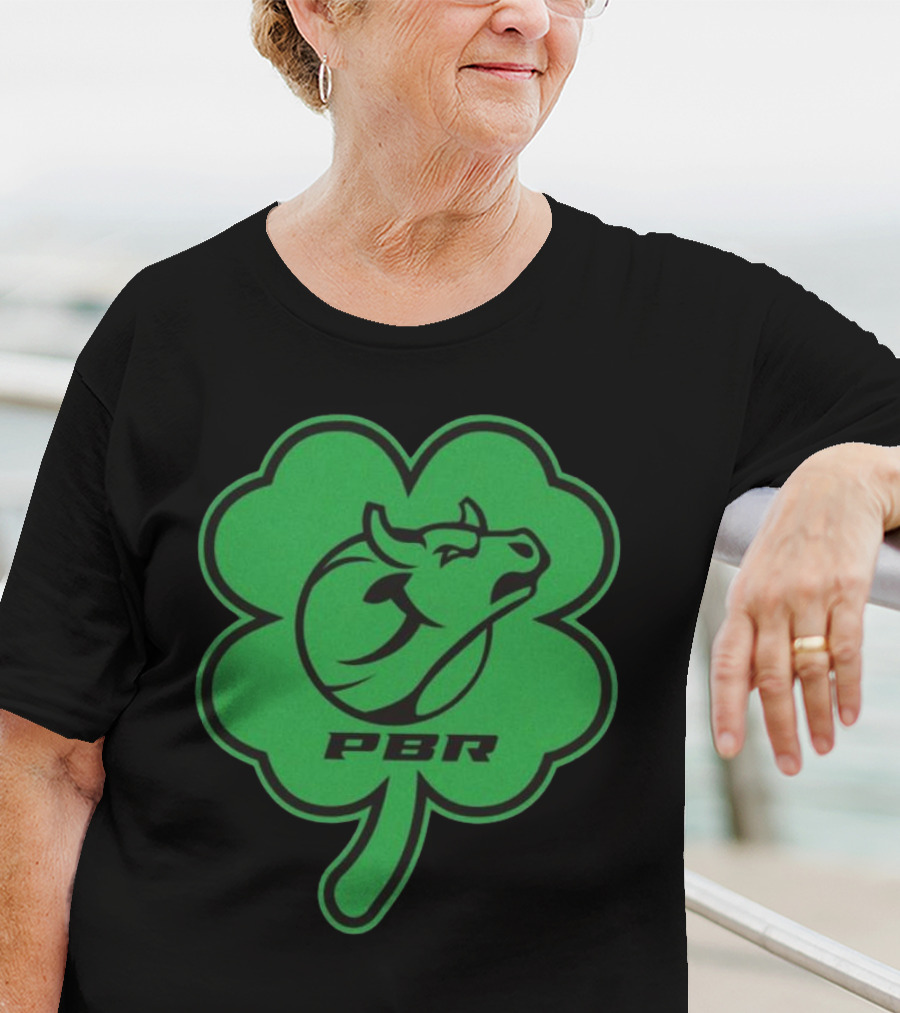 PBR Bull Head Clover Emblem T-Shirt