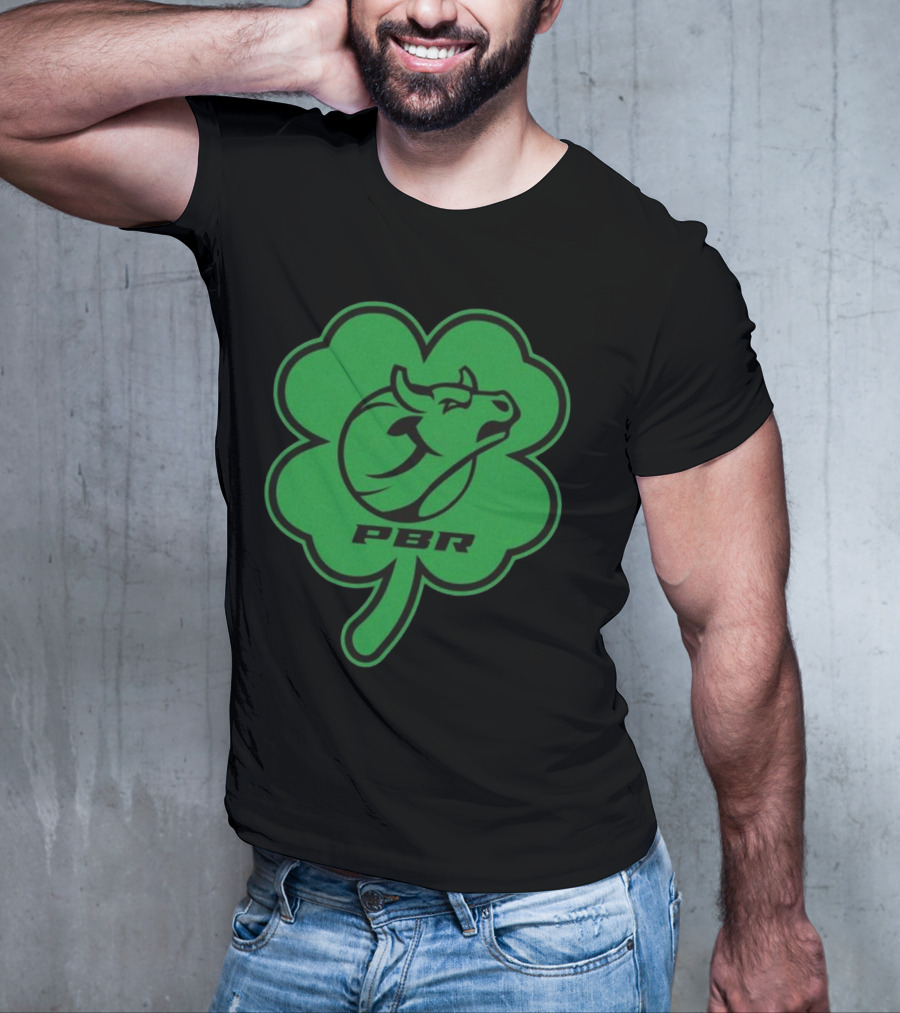 PBR Bull Head Clover Emblem T-Shirt