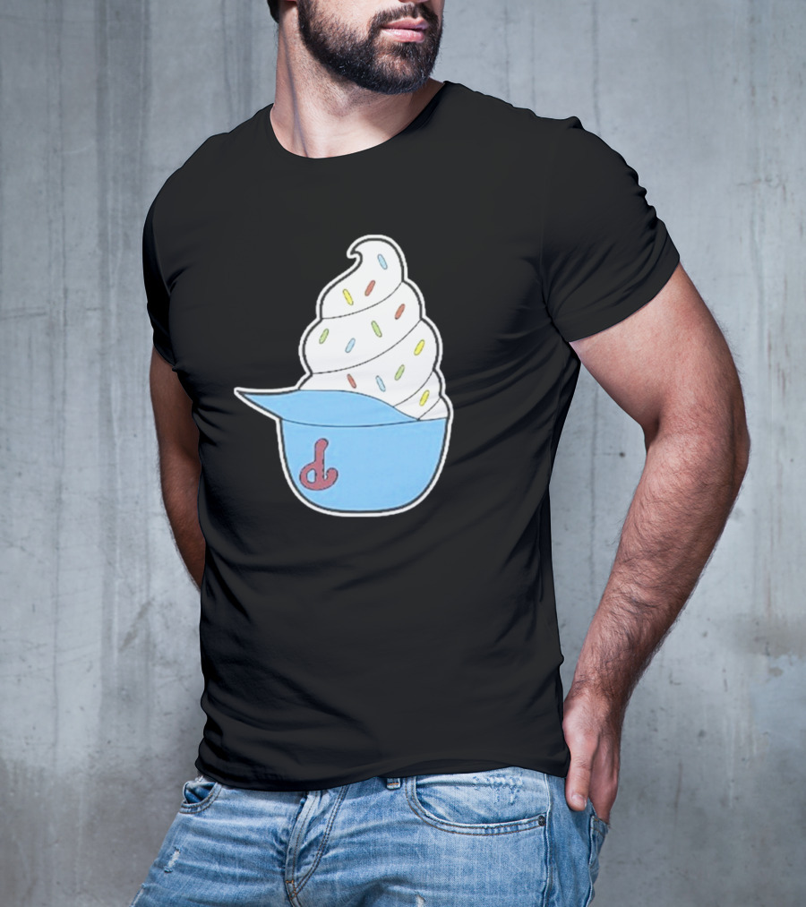 Philadelphia Phillies Ice Cream Helmet With Sprinkles T-Shirt