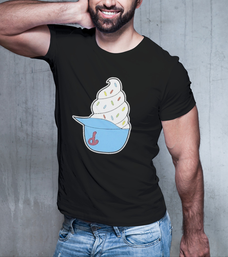 Philadelphia Phillies Ice Cream Helmet With Sprinkles T-Shirt