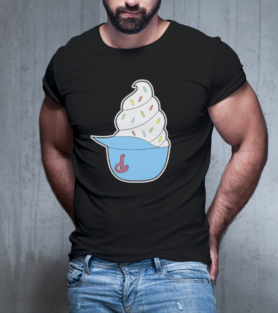 Philadelphia Phillies Ice Cream Helmet With Sprinkles T-Shirt