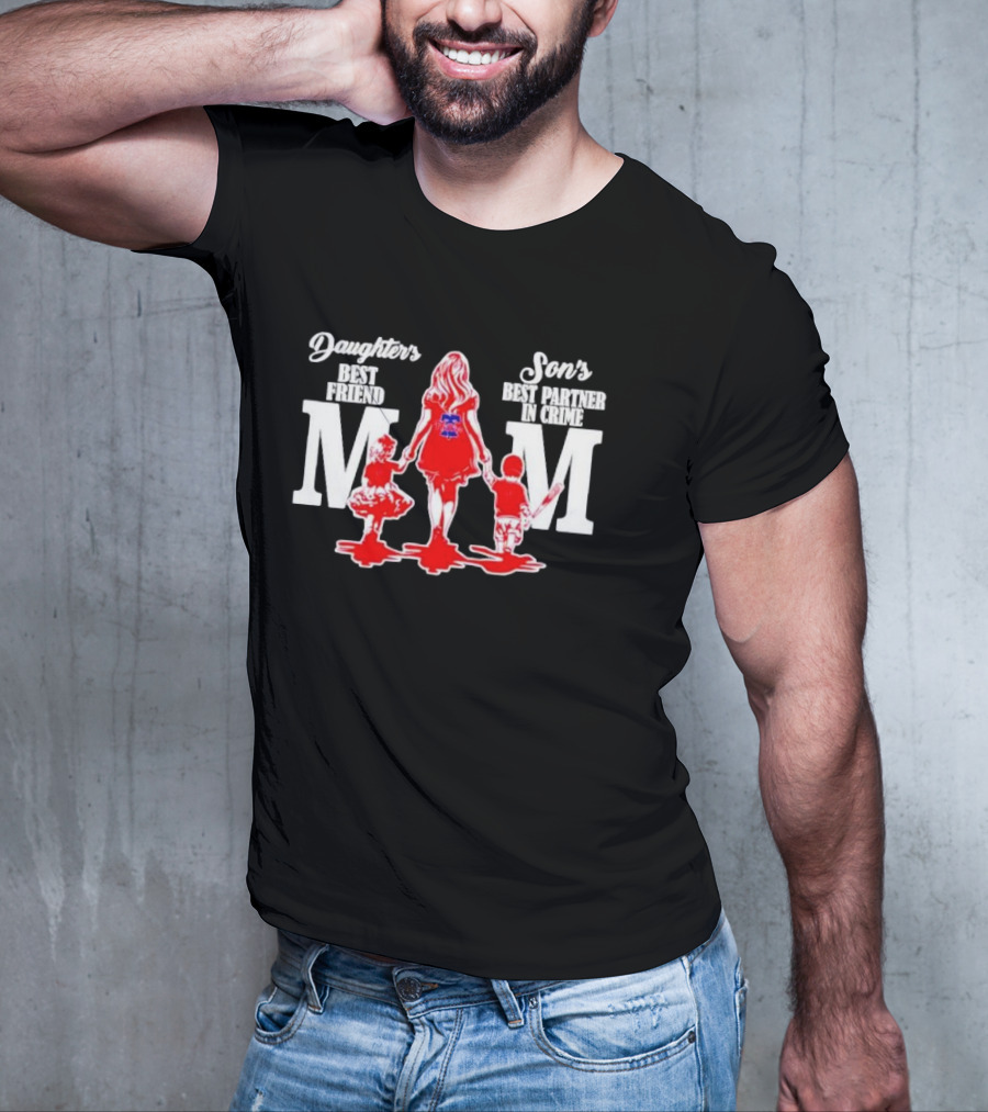 Philadelphia Phillies Mom Daughters Best Friend Sons Best Partner In Crime T-Shirt