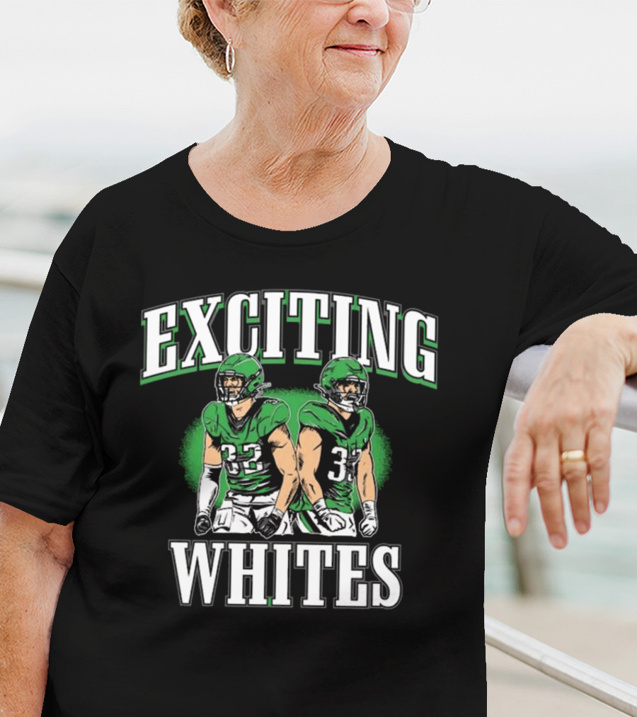 Exciting Whites Philly 2025 Football Players In Green Jerseys T-Shirt