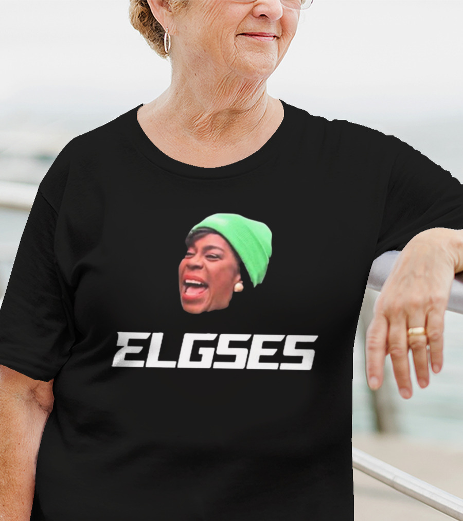 Philly Mayor Cherelle Parker Elgses Green Beanie Image T-Shirt