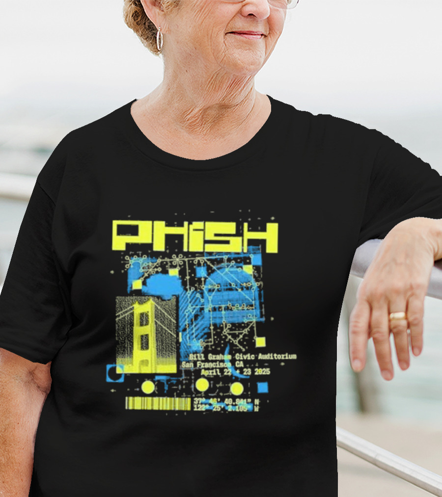 Phish San Francisco California April 22nd And 23rd 2025 T-Shirt