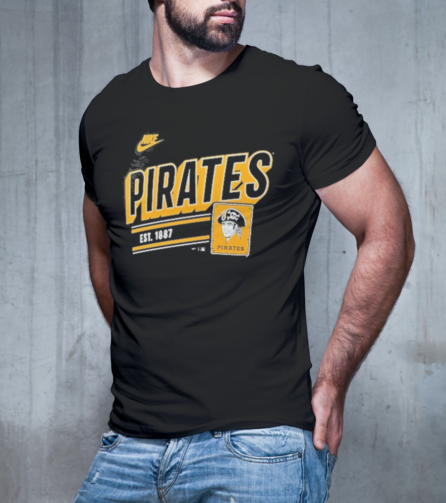 Nike Pittsburgh Pirates Est. 1887 Cooperstown Collection Retro T-Shirt